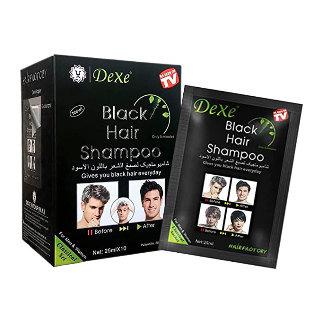 Dexe Black Hair Shampoo (10 in 1 pack)