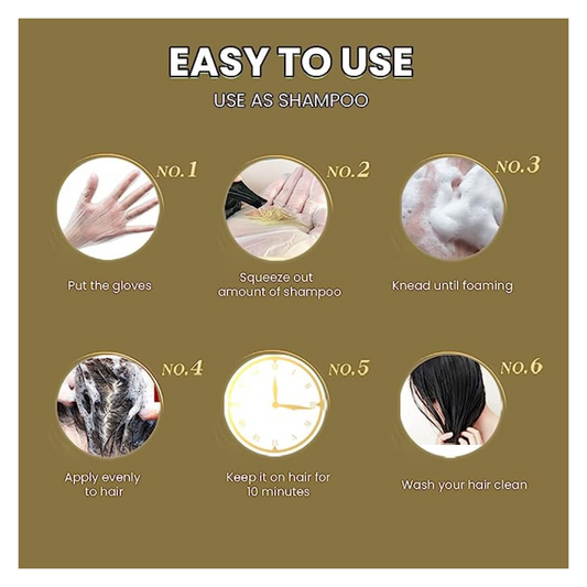 Dexe Dye Hair Shampoo Black 400ml