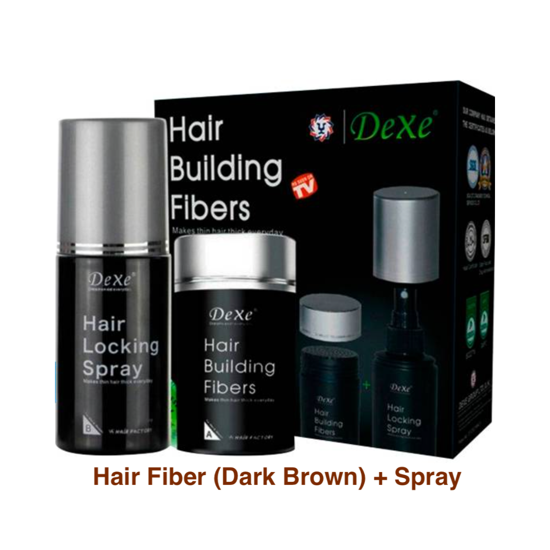 Dexe Starter Kit - Hair Fiber + Locking Spray (60-day supply)